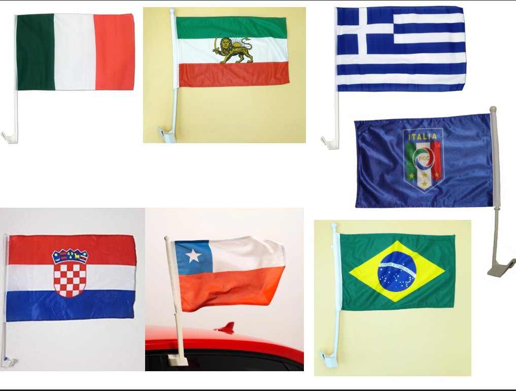 2024 Euro Cup Country Car Flags - Sabat Deals