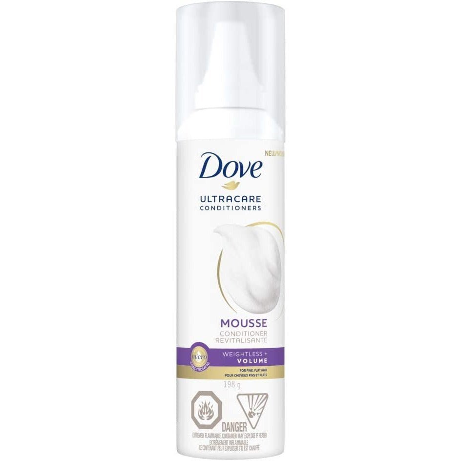 Dove Ultra Care Conditioner Foam Weightless Volume, 198g Mousse - Sabat Deals