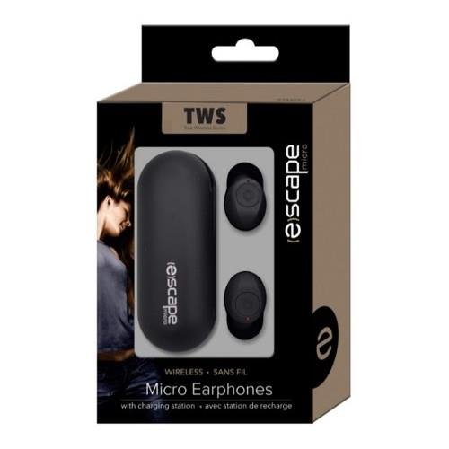 Escape True Wireless Stereo Micro Earphones with Charging Station (BTM050) Headphones - Sabat Deals624274549050