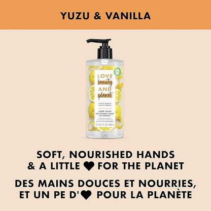 Love Beauty and Planet Hand Wash Citrus Yuzu & Vanilla, 400ml Hand Soap - Sabat Deals055086006248