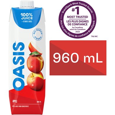 OASIS Apple Juice, 960ml Juice - Sabat Deals