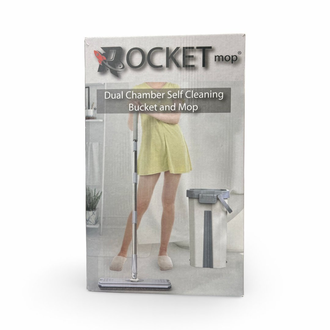 Rocket Mop Dual Chamber Self Cleaning Bucket and Mop Mops - Sabat Deals